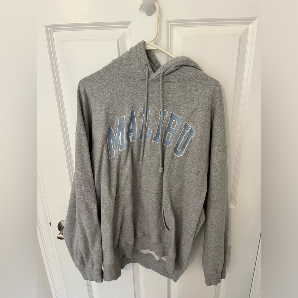 grey Brandy Melville Malibu hoodie